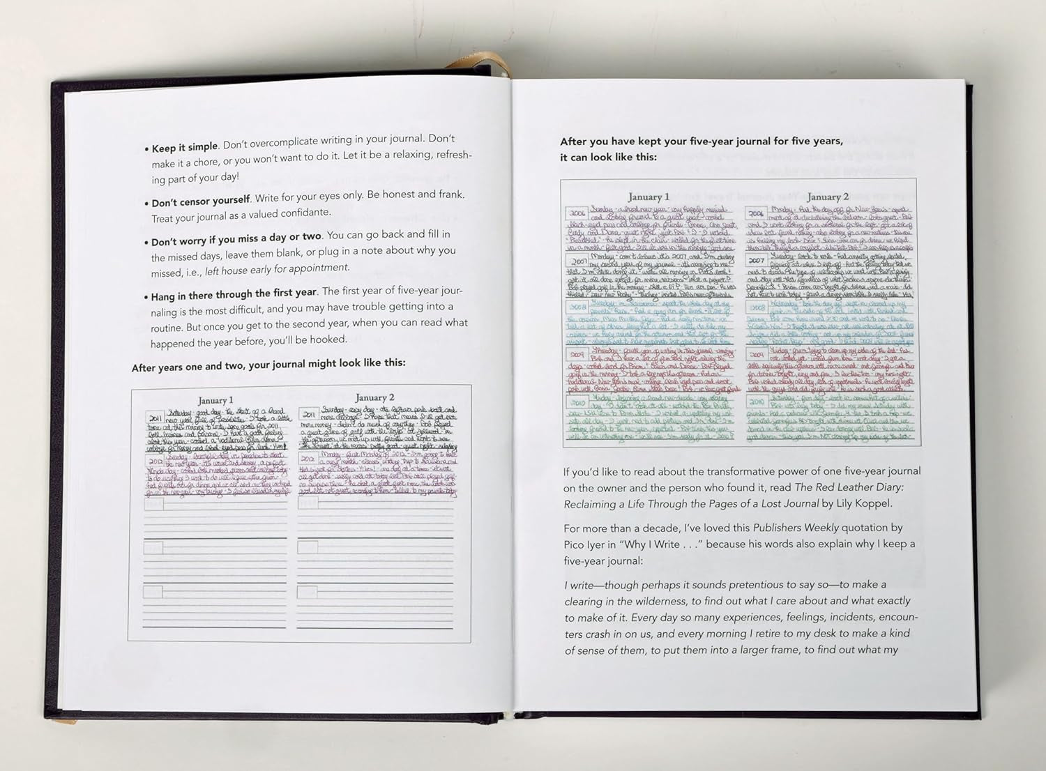 Hard Cover 5 Year Journal | the Easiest to Use Five Year Journal | Quick and Easy Five Year Daily Journal System | 6X8.25 Inch Size (Turquoise)