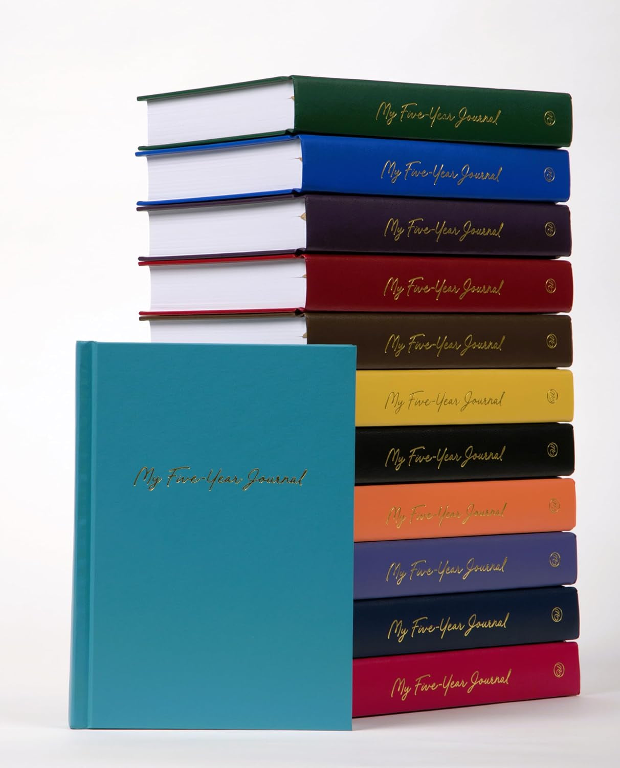 Hard Cover 5 Year Journal | the Easiest to Use Five Year Journal | Quick and Easy Five Year Daily Journal System | 6X8.25 Inch Size (Turquoise)