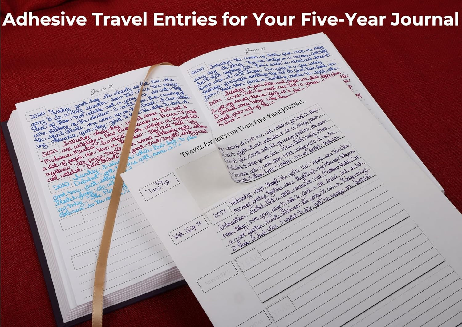 Hard Cover 5 Year Journal | the Easiest to Use Five Year Journal | Quick and Easy Five Year Daily Journal System | 6X8.25 Inch Size (Turquoise)